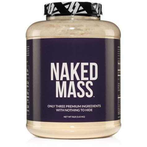 naked mass unflavored|Weight Gainer Protein Supplement 